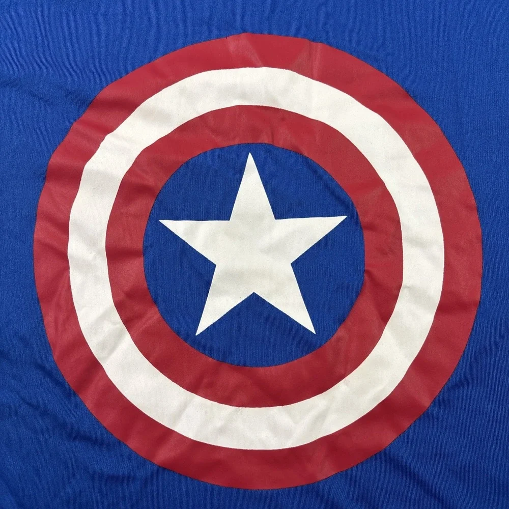 Marvel Captain America Shield Blue Raglan Short Sleeve T-Shirt